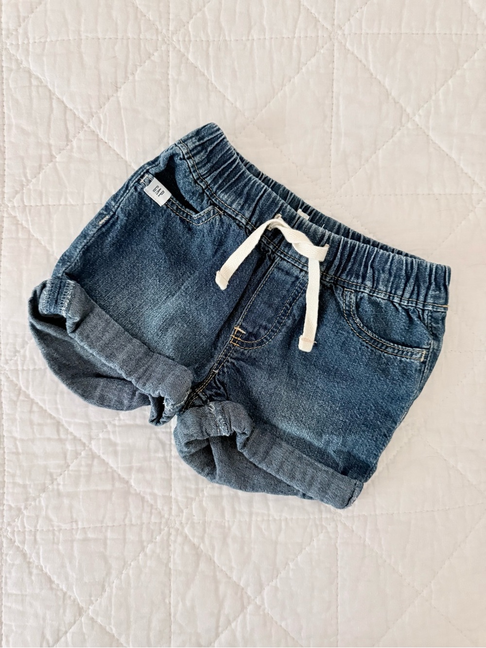 3T GAP Blue Denim Drawstring Kids Shorts